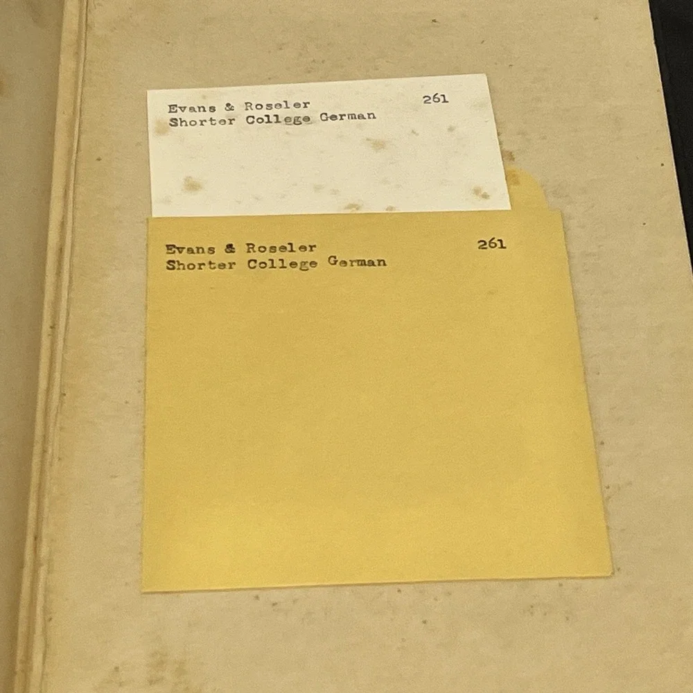 Shorter College German Hardcover Book 1949 Marshall Blakemore Evans Ohio St Univ